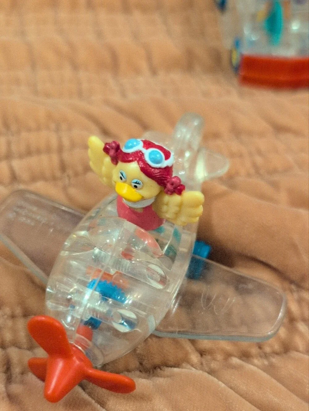 Vintage 1996 McDonalds Happy Meal Toys X-Ray Riders Clear Gears Lot of 4